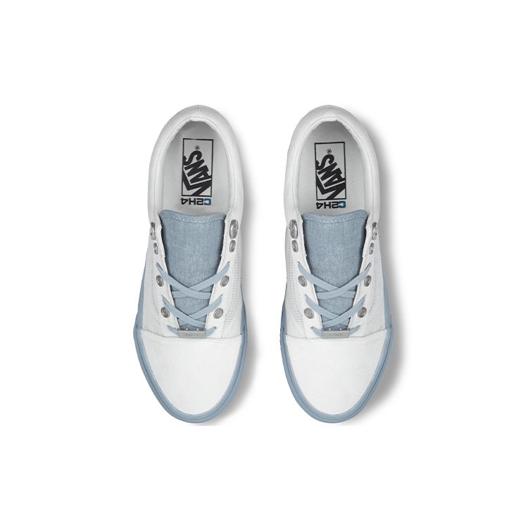 Vans C2H4 X  Old Skool Casual Sneakers Special Shoe Box Low Top Unisex Sneakers Gray White VN0A7Q2J628(S-BOX)