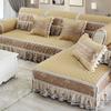 High End Embroidered Lace Sofa Cushion Cushion Four Seasons Hot Selling Fabric Sofa Cushion Thickened Anti Slip Sofa Cover