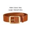 Casual Business Belt Luxury Metal Pin Buckle Belt Retro Waist Strap  For Man
