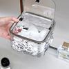 Press Type Mini Desktop Trash Can with Lid Desktop Paper Basket Car Waste Bins Small Storage Box for Jewelry Makeup