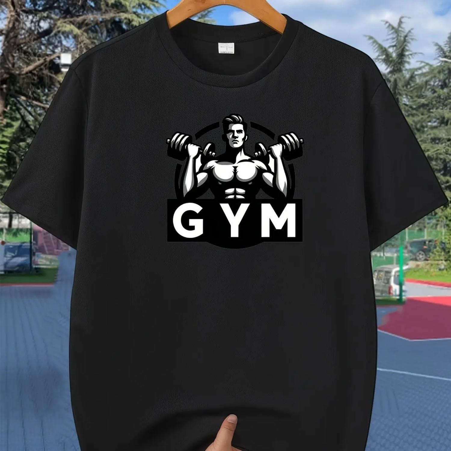 

Men Black Cotton TShirt Gym Bodybuilding Fitness Casual Streetwear Style XXXXXL чорний