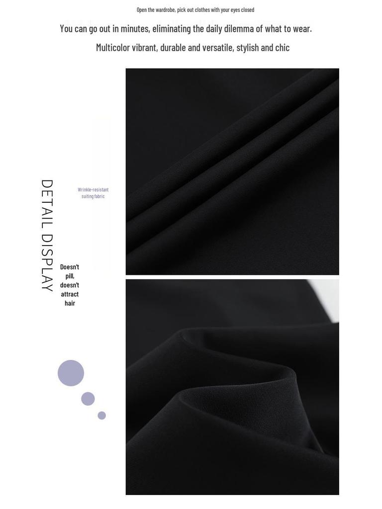 2026 Spring/Summer Women's High-Waisted Wide-Leg Floor-Length Pants