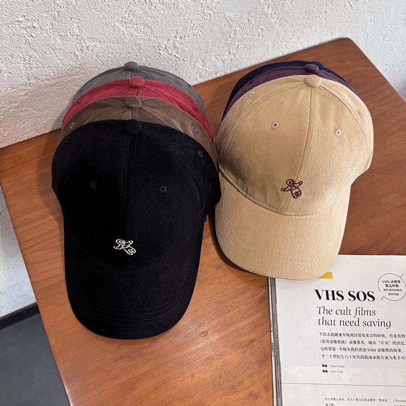 Twill Cotton Casual Embroidered Baseball Hat Sun Protection Cap With Curved Brim