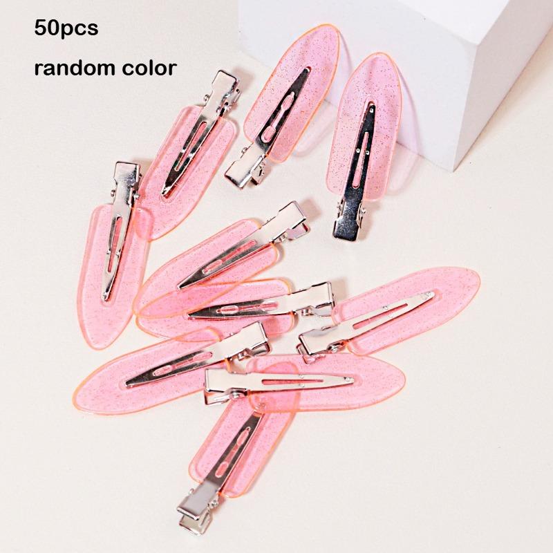 10-50pcs seamless fashion girl transparent hair clips makeup facial accessory clips styling hair clips Special for real hair wig