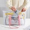 Cosmetic Bag Pvc Transparent Handbag Large Capacity Beach Tote Bag  Outdoor