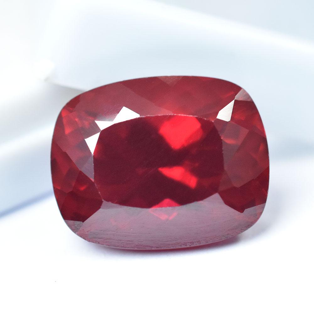 Red Ruby 22.00 Ct Excellent Cushion Shape NATURAL Loose Gemstone