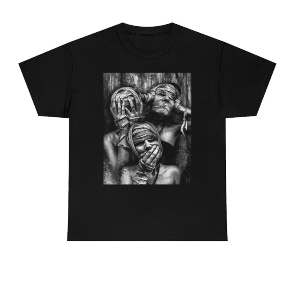 Unisex Shirt Cotton Oversize Large Size See No Evil Hear No Evil Speak No Evil Shirt Different Colors Available