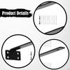 Staffe Decorative in Metallo per Mensole Supporto a Parete Robusto Invisibile Facile
