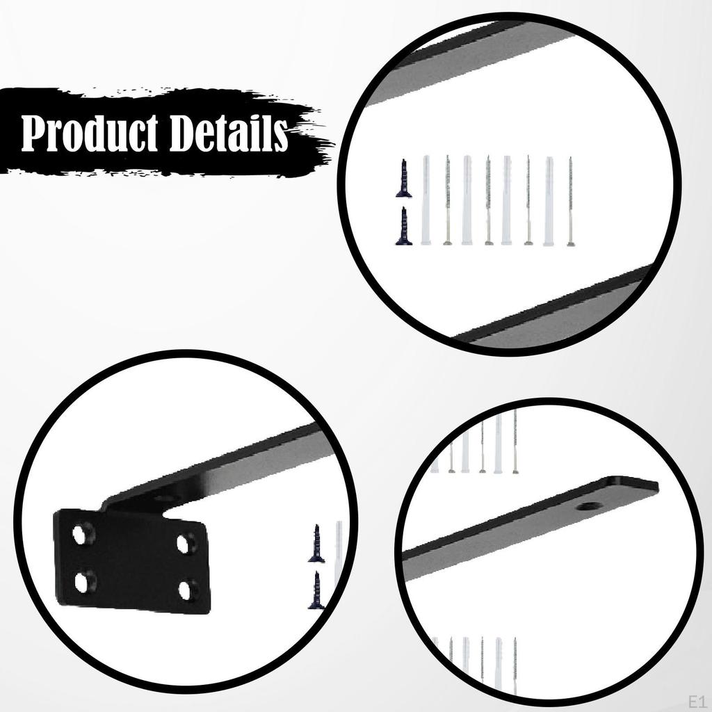 Staffe Decorative in Metallo per Mensole Supporto a Parete Robusto Invisibile Facile