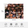 Hugh Jackman Photo Collage 2 Throw Blanket Stain Resistant Cozy Warm Blanket