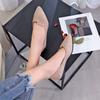 Pointed Single Shoes Women's 2025 New Versatile Women's Shoes Spring Flats Black Autumn Shallow Beanie Shoes