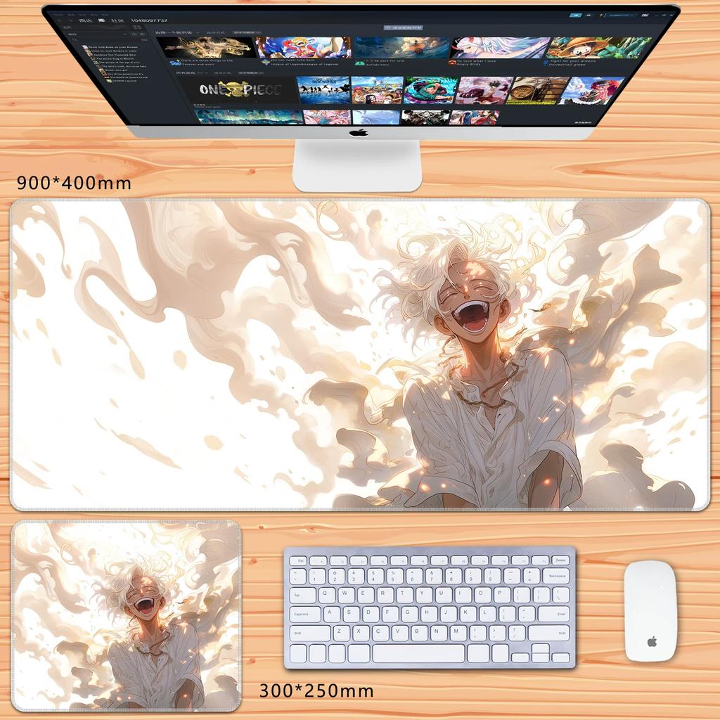 Oversized Chłopcy Anime Roronoa Zoro Dwuwymiarowy Duży Rozmiar Podkładka pod Klawiaturę do Gier Biurowa Podkładka pod Mysz Wysoka Rozdzielczość Anime ONE PIECE Skórzana Podkładka pod Mysz