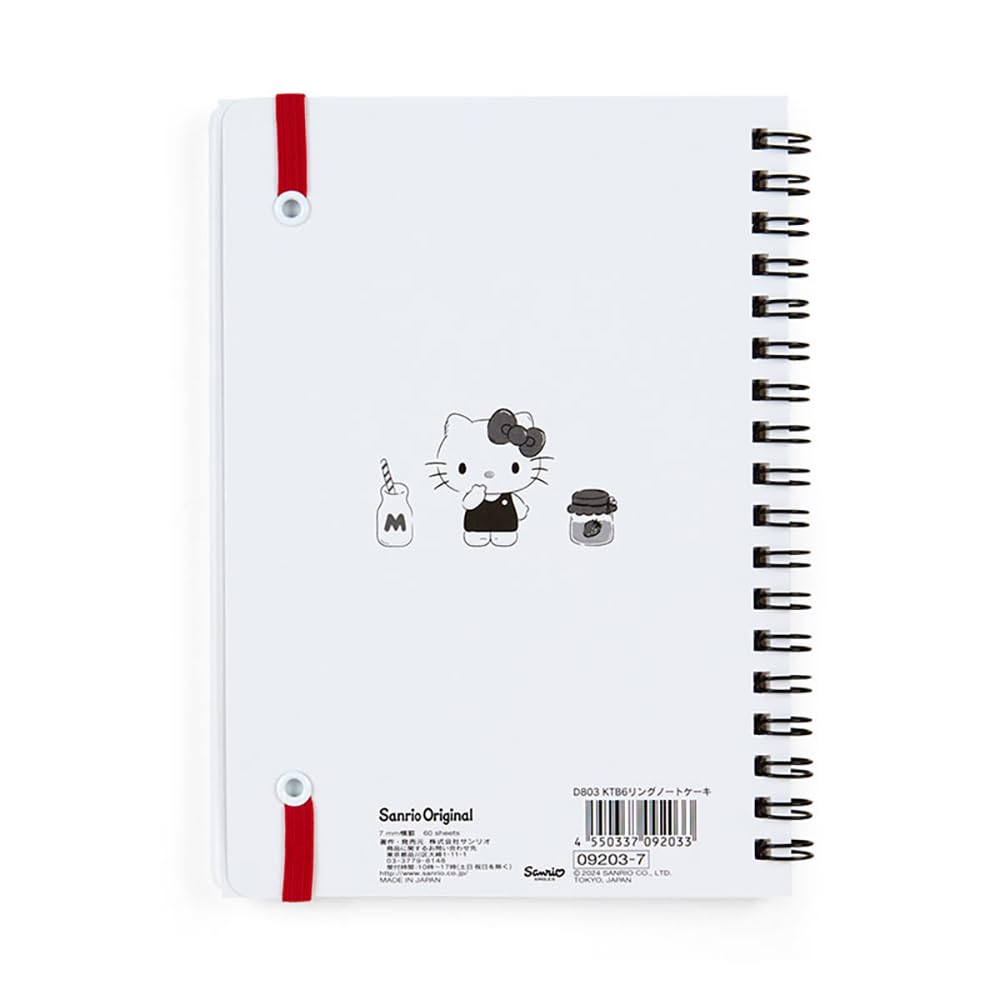 Sanrio Hello Kitty B6 Ring x x Character 092037 Notebook, 18.2 13.5 1.5 cm,