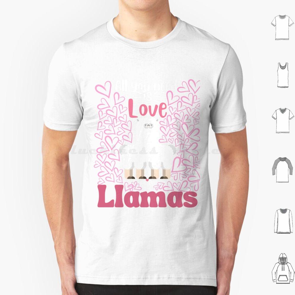 Llama Valentine Puns T Shirt Big Size 100% Cotton Cute Llama Valentine Puns Llama Valentine Puns Love Cool Llama Valentine Puns