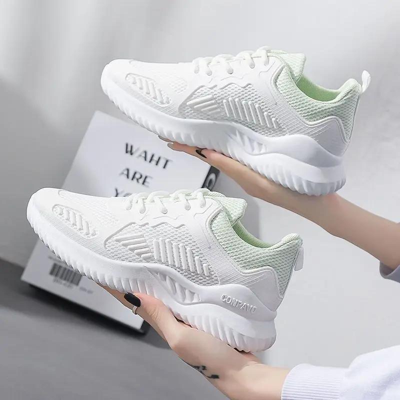 Fashion Women's Shoes Casual Athletic Sneakers Sports Ladies Footwear Mesh Breathable H High Quality Comfortable and Elegant On Sale 39
