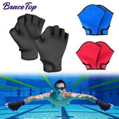 Swimming Gloves Aquatic Swim Training Gloves Neoprene Gloves Webbed Fitness Water Resistance Training Gloves For Swimming Diving