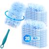 NEWE Dust Remover Duster Handy Mop Disposable with 20 Replacement 4x Dust Collection Power Dust Removal Handy Design Suitable for Sheets, 360°