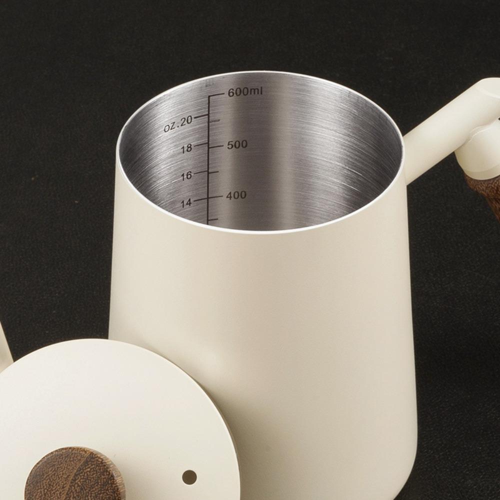304 Edelstahl Pour-over Kaffeekanne Tropföffnung Handbrüh Kaffeekessel Barista