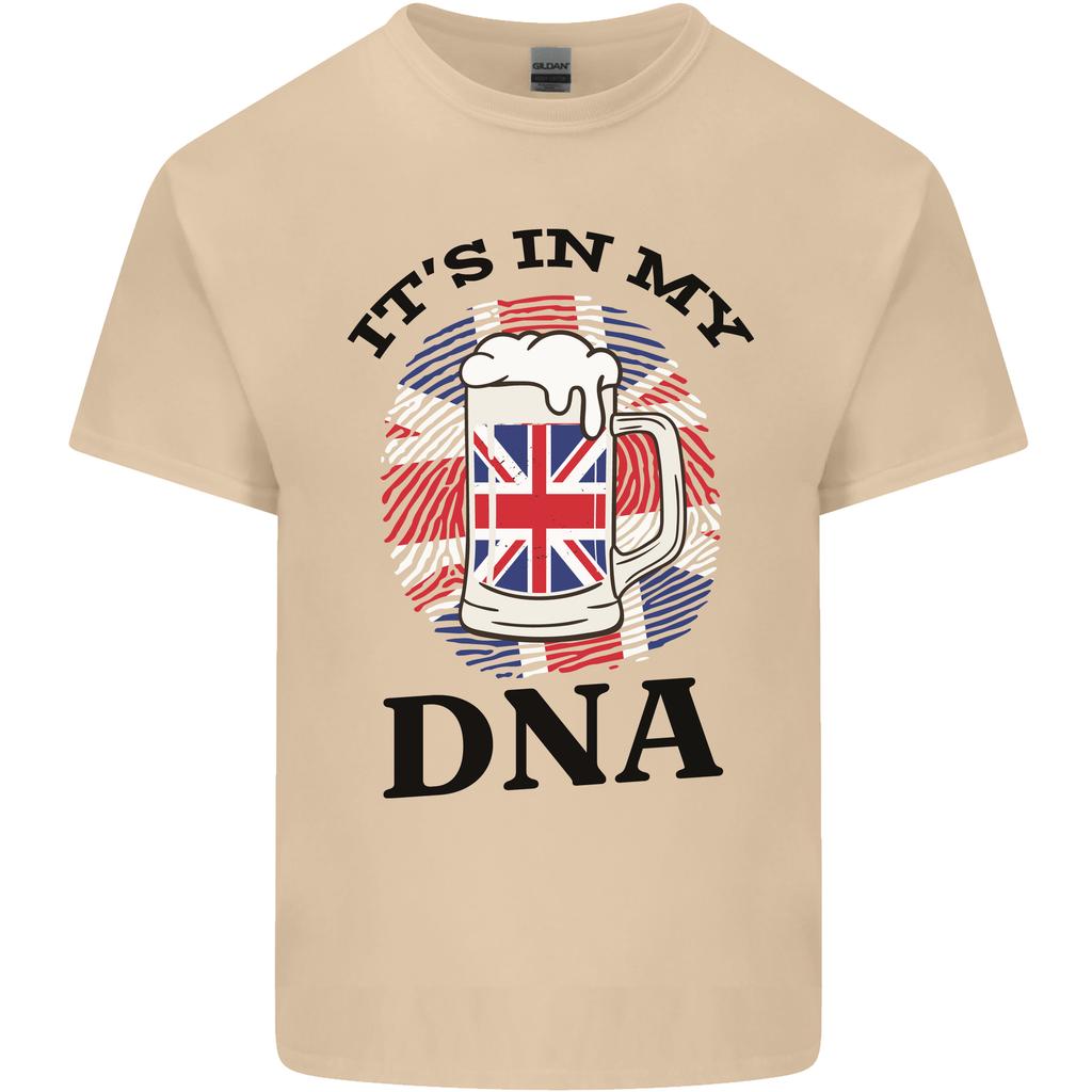British Beer Its in My DNA Union Jack Flag Unisexs Light Cotton TShirt