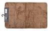Zac Set of 2 Bathroom Rugs 50X37Cm 50X80Cm Brown