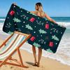Festive trees and envelopes Print beach towel, quick drying, suitable for travel, outdoor sports, jogging, the beach and swimming, gift