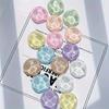 Water Ripple Geometric Round & Semi-Circular Resin Magnet Sticker