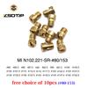 ZSDTRP 10pcs M5 Copper Motorcycle Carburetor Main Jet Kit for N102.221 Small Round Replacement Parts #80-153