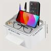 Multi functional tissue box, remote control bracket, desktop organizer, minimalist living room coffee table storage box