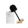 Brosse de salle de wc - DKD Home Decor - Grès et bambou - Blanc - Design Scandi - Touche moderne