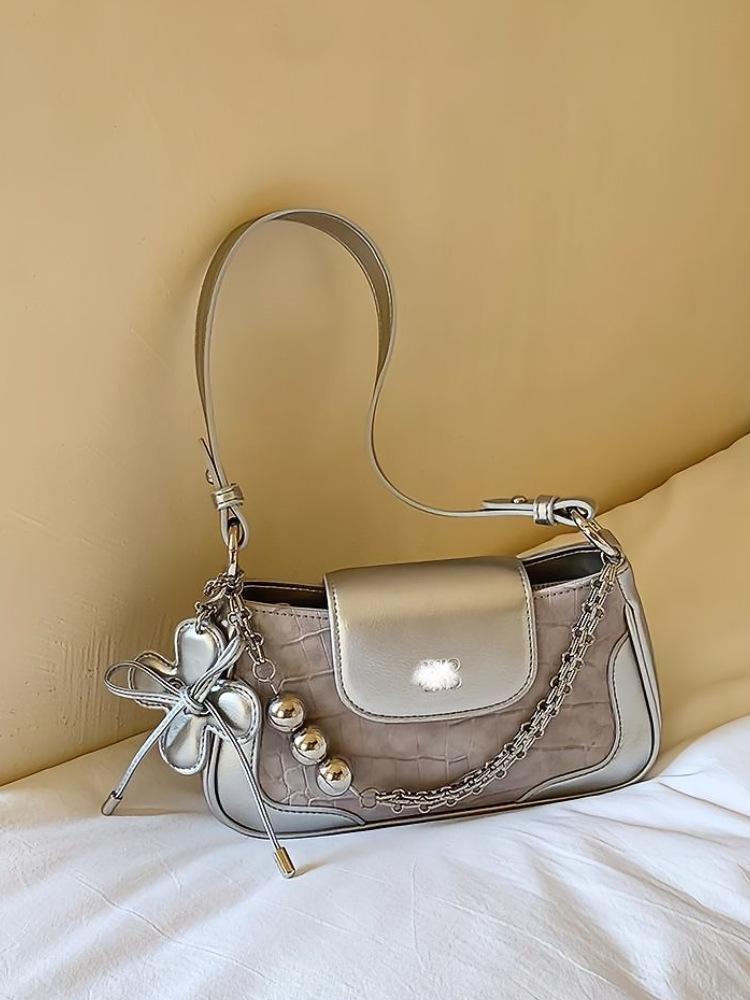 

Roof garden underarm bag 2025 new women s summer light luxury niche high-end shoulder messenger bag