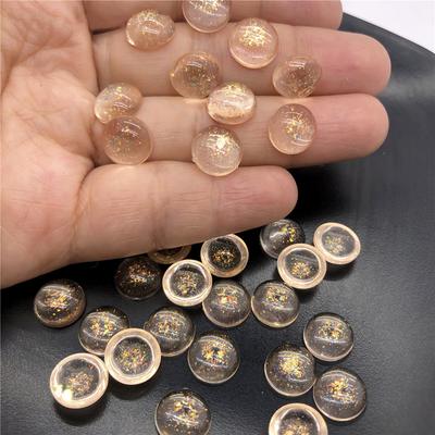 20PCS 6/8/10/12mm Colorful Resin Semicircle Loose Beads DIY Handmade Material for Jewelry Accessories