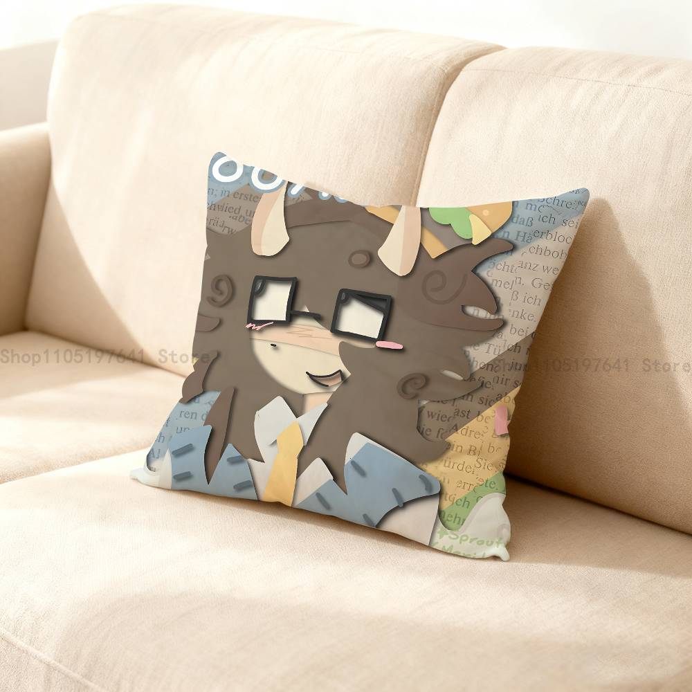 Cute 007N7 Pillow Case For Sofa Decor Car Office Room Printing Cushion Cover Decorations And Protector