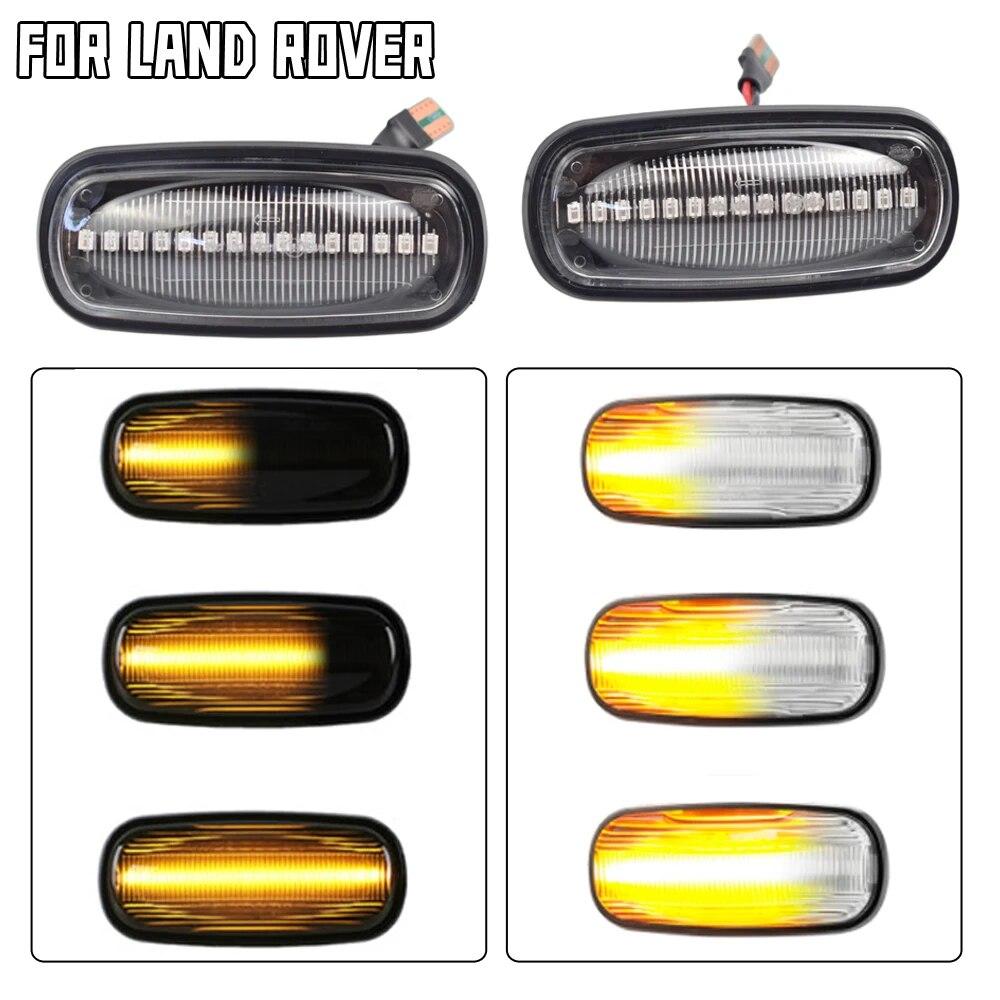 Dynamic Sequential Indicator Blinker LED Side Marker Light For Land Rover Discovery 2 1999-2004 Defender Freelander 1 2002-2005