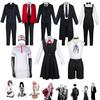Chainsaw Man Black Suit Cosplay Costume, Aki Hayakawa & Denji Uniform Casual Business Black Suit Outfit