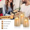 PinnWaa LED Glass Candles [3-Piece Set] Warm Ambience Candlelight with Dedicated Remote Control, Safe and Energy-Saving, Flickering Like a Real
