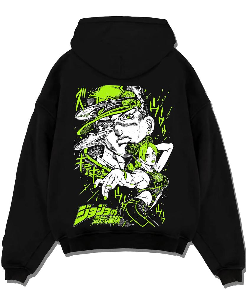 Dio Hoodie JoJo’s Bizarre Adventure Villain Retro Art Hoodie Black Printed Men Women Sweatshirt Oversized Pullover Tracksuit Female Male Clothing