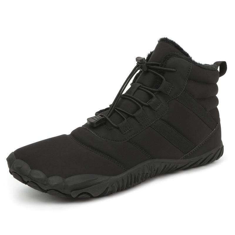 Men's Outdoor Boots Hiking Shoes Waterproof Skiing Shoe High Top Plus Size Cotton Boots Anti Slip Soles Couple Thick Cotton Shoe