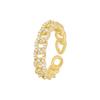 2026 New Luxury Zircon Twist Design Gold Silvery Colour Ring For Woman Fashion Korean Jewelry Wedding Party Unusual Finger Rings