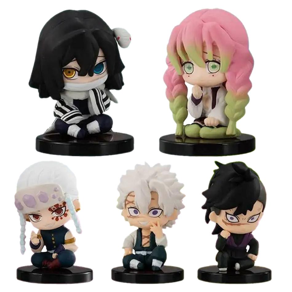 Фігурка Іграшка Demon Slayer Аніме Kimetsu no Yaiba Версія Q Сидячий Танджіро Незуко Іноске Зеніцу Модель Фігурки PVD Лялька Подарунок