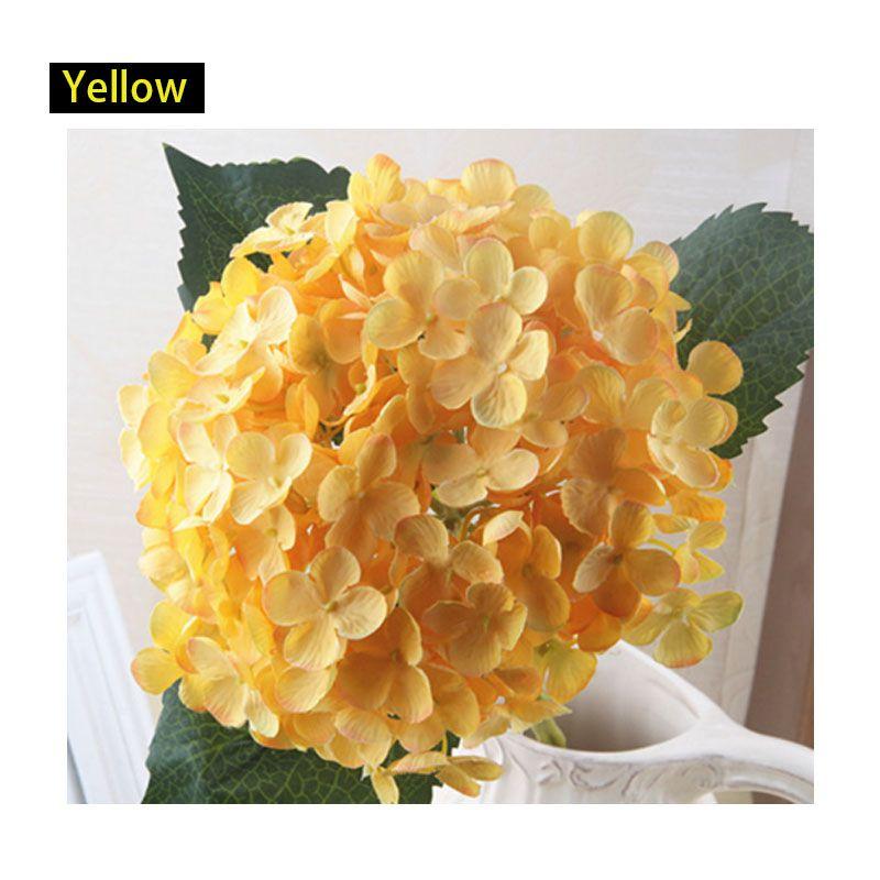 Elegant Faux Artificial Silk Hydrangea Bouquet For Stunning Home And Wedding Decor