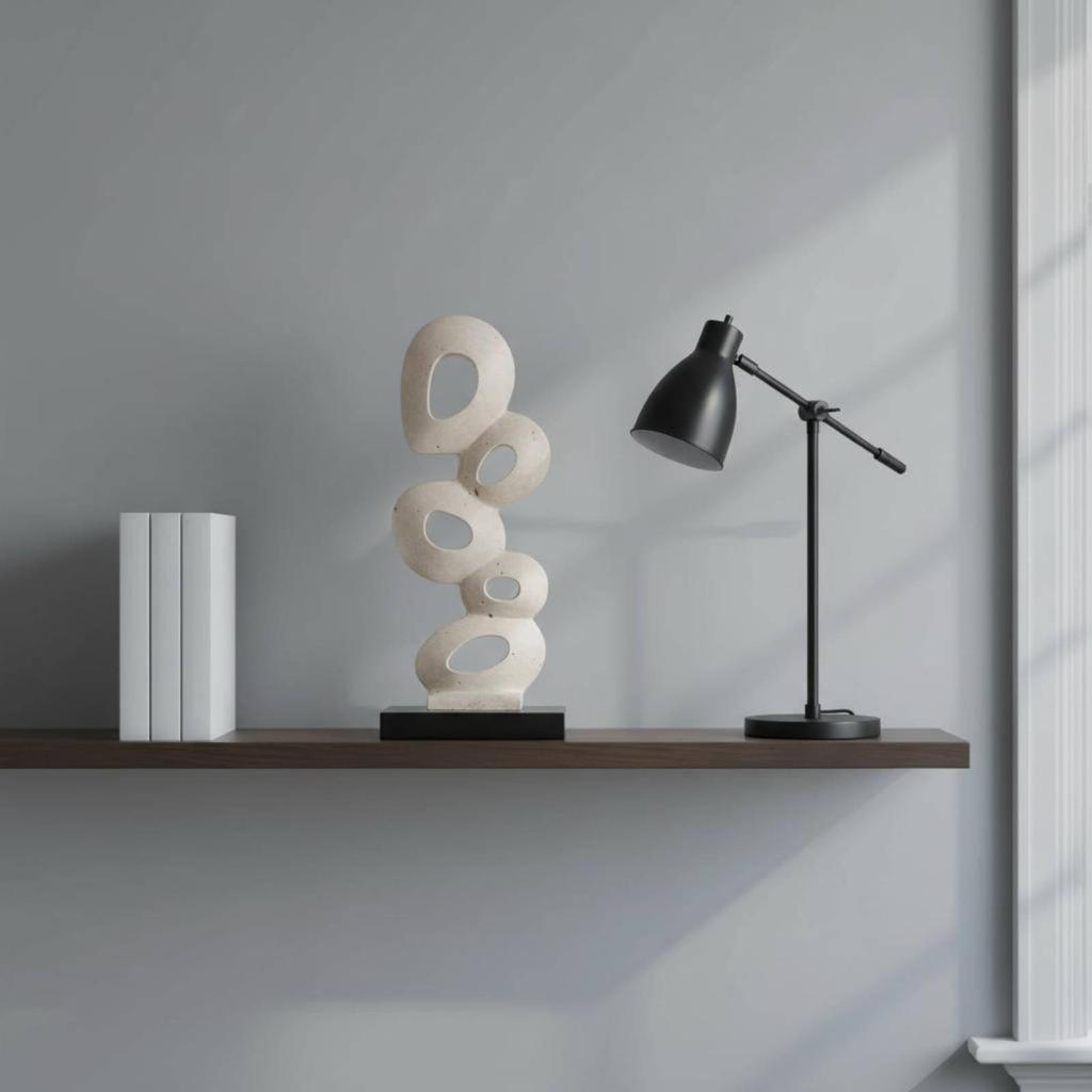 Geometric Tabletop Statue Modern Minimalist
