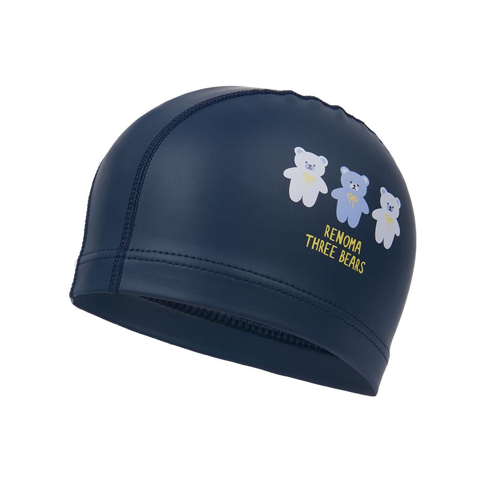 Lenomasuyeongbog Kids' Teddy Bear Pu Swim Cap Navy Ro-Rc2C018-Nv