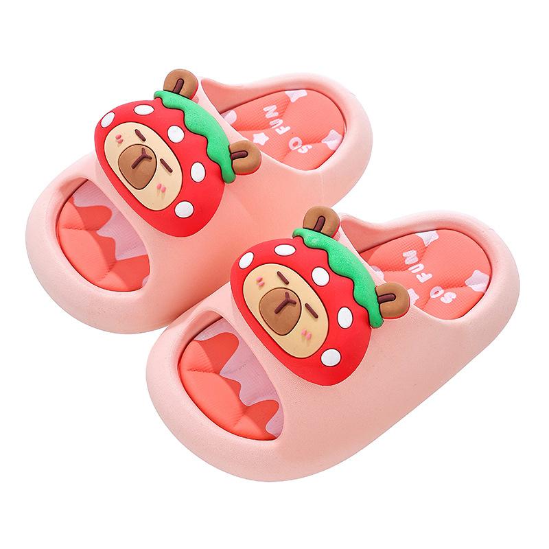 Sommerslipper für Mädchen mit weicher Sohle, rutschfest, atmungsaktiv, Badezimmer-Duschslipper für Jungen und ältere Kinder