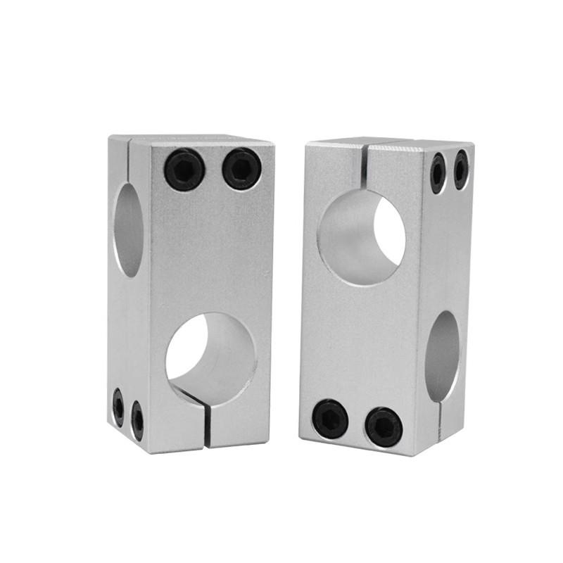 

Pillar fixing clamp vertical fixed diameter fastening aluminum alloy optical axis cross block steel pipe fixing bracket connecti Same diameter6mmx6mm