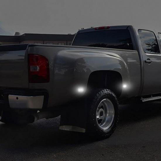 4X Smoked LED Side Marker Dually Bed Light For 2001-2014 Chevrolet Silverado EOA