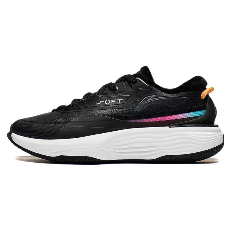 

Li Ning SOFT WARM Термо низькі повсякденні кросівки чоловічі Чорний Сяючий помаранчевий З флісовою підкладкою AGLT123-2 39.5