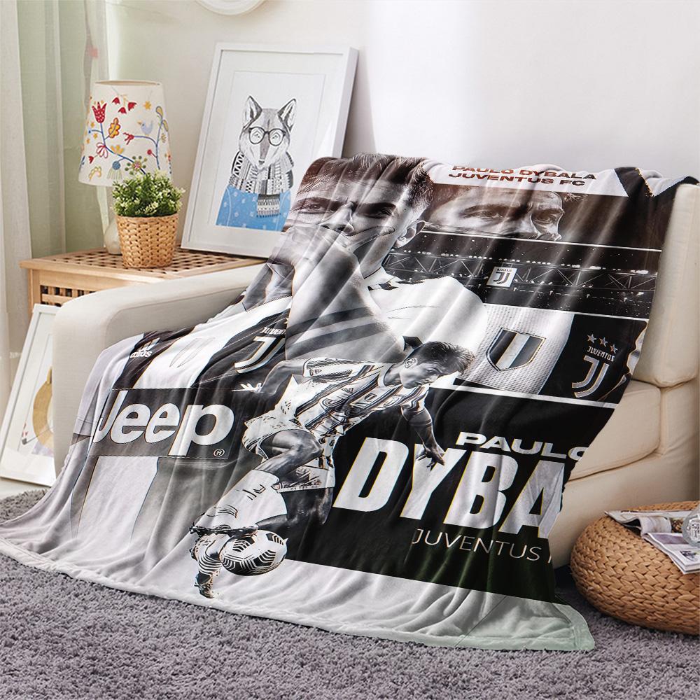 Juventus Team Print FlAannel Blanket, High Quality Comfortable for All Seasons, Home Decor, Warmth and Comfort