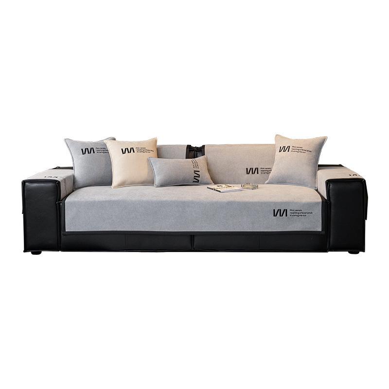 Light Luxury Chenille Sofa Cushion, Universal In All Seasons, Nordic Simple Modern Seat Cushion Towel, Backrest Cover, Non-Slip Cover
