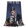 Hannibal Mads Mikkelsen Horror Movie Merch Blanket Warm Fleece Sofa Throw Blanket for Couch Bedding Travel Throws Bedspread Quil