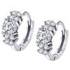 Silver Earrings Hoop Earrings Zircons Silver 925 Trusky Earrings